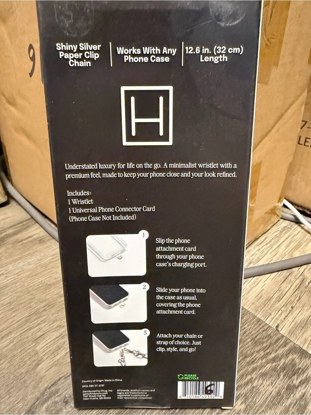 Hello Lux silver phone